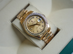 Day-Date II 218348 – 41mm 18K Yellow Gold – Champagne Baguette Diamond Dial