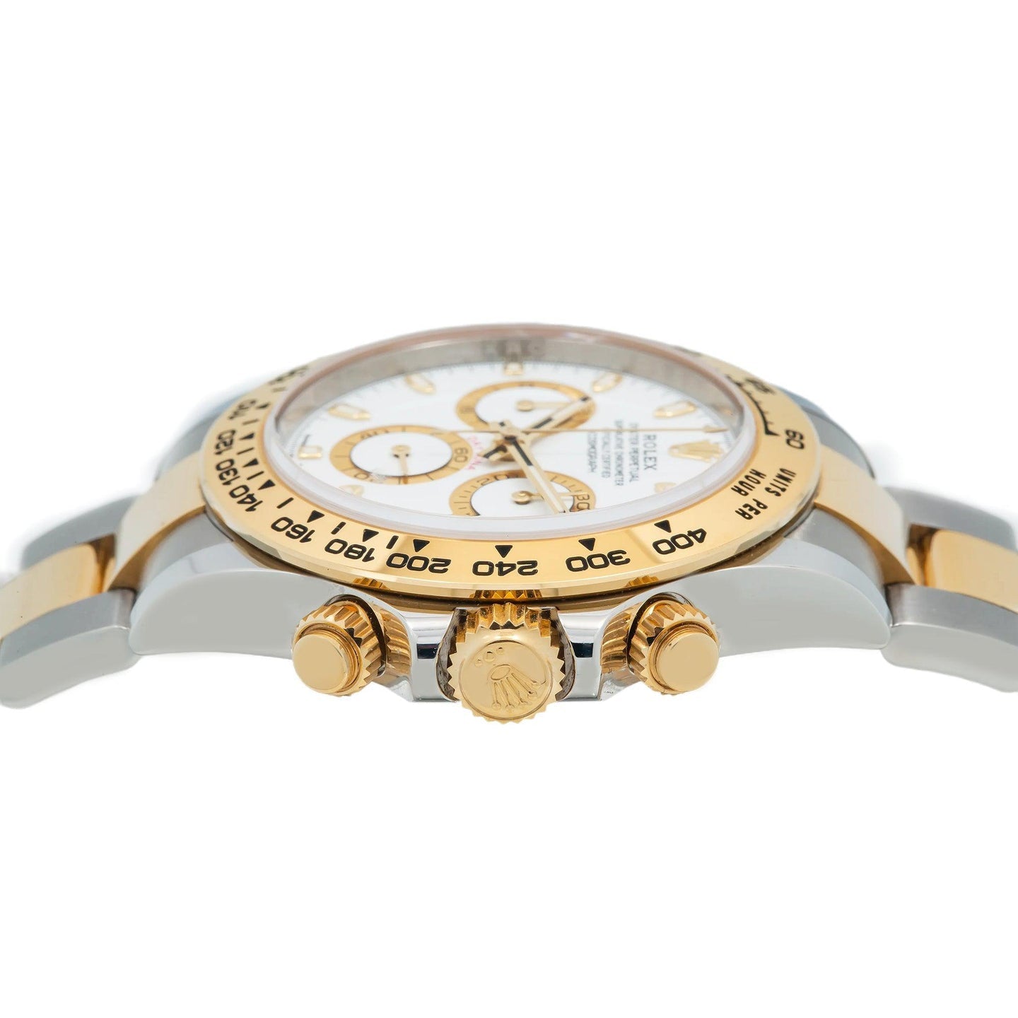 Cosmograph Daytona 40mm 116523 White Dial, Two-Tone Yellow Gold Oyster Bracelet