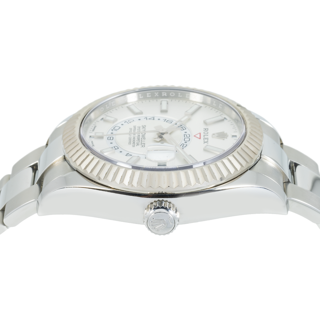Sky-Dweller 326934 – 42mm Stainless Steel & White Gold Black Dial Oyster Bracelet