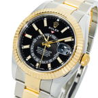 Sky-Dweller 326933 – Two-Tone 18k Yellow Gold & Stainless Steel Black Dial Oyster Bracelet