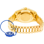 18k Yellow Gold Day-Date 40mm, 228348RBR Factory Diamond Bezel and President Bracelet