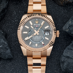 18k Everose Gold Sky-Dweller 42mm, 326935 Rhodium Dial and Oyster Bracelet