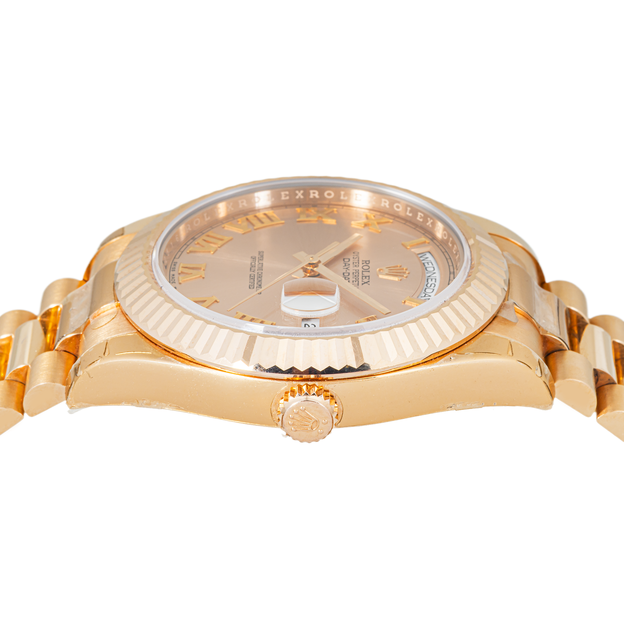 Day-Date II 218235 41mm Everose Gold Pink Roman Dial President Bracelet