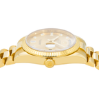 Rolex 18K Yellow Gold Day Date with Champagne Diamond Dial and President Bracelet-Rolex-JD Watches NY