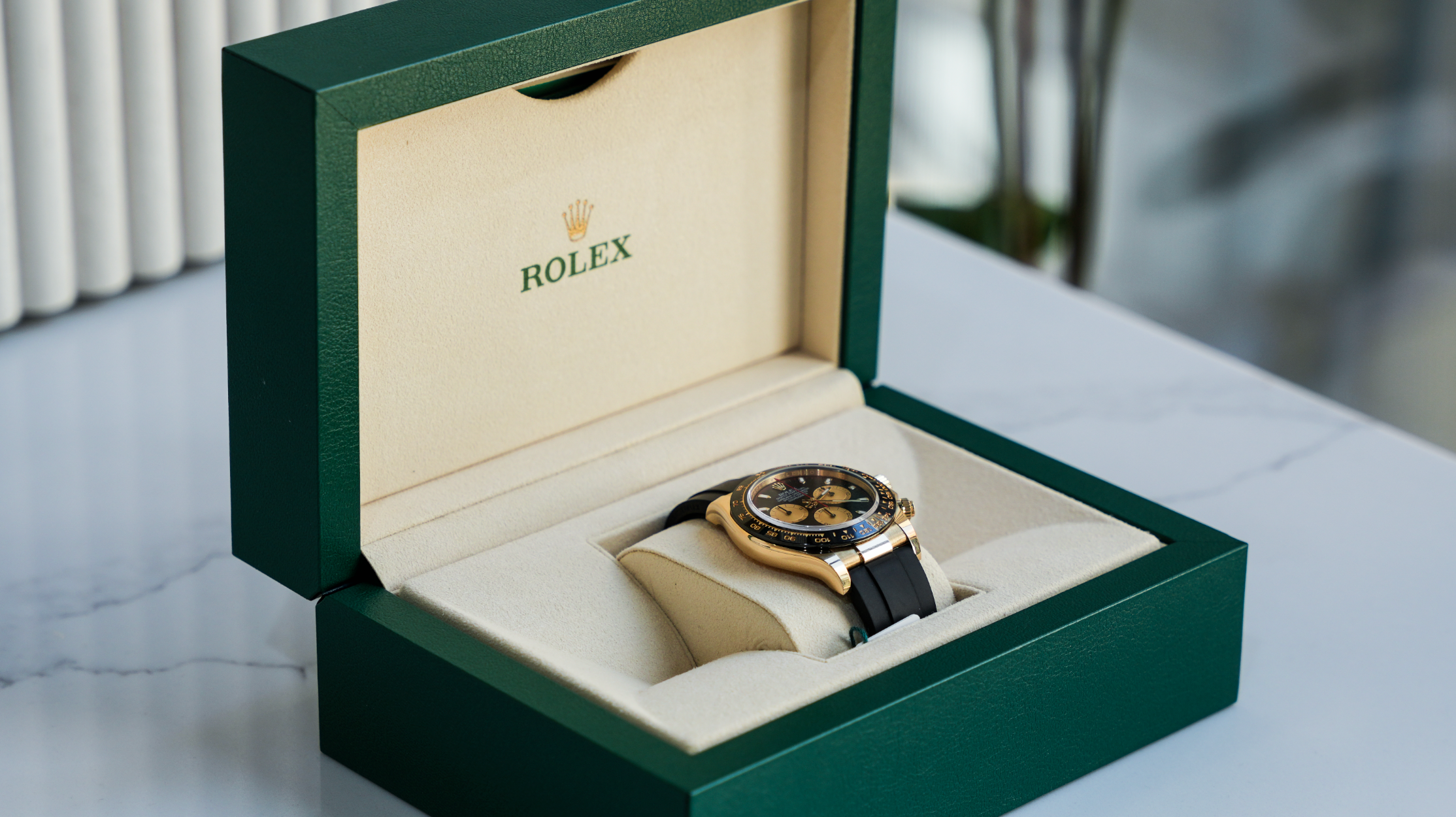 Cosmograph Daytona – 18k Yellow Gold Paul Newman Dial and Oysterflex Bracelet Ref. 116518LN