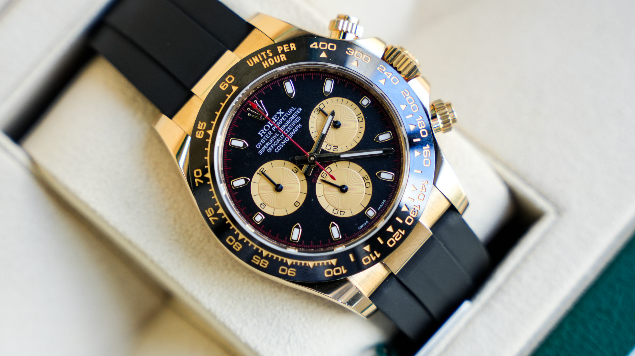 Cosmograph Daytona – 18k Yellow Gold Paul Newman Dial and Oysterflex Bracelet Ref. 116518LN