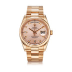 Day-Date 36 – Pink Gold with Diamond Dial Ref. 118205