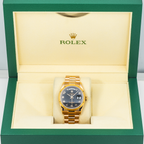 Rolex Day-Date 36mm 118235 Everose Gold Black Arabic Dial President Bracelet Men’s Watch (Year: 2000 to 2005)-Rolex-JD Watches NY