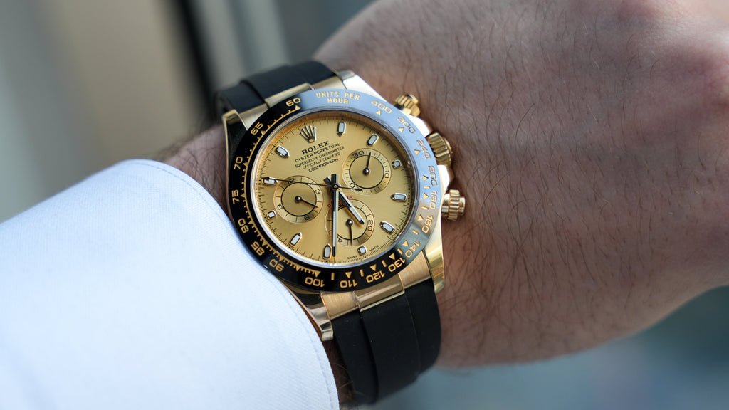 Rolex Daytona 116518LN Yellow Gold Champagne Dial-Rolex-JD Watches NY
