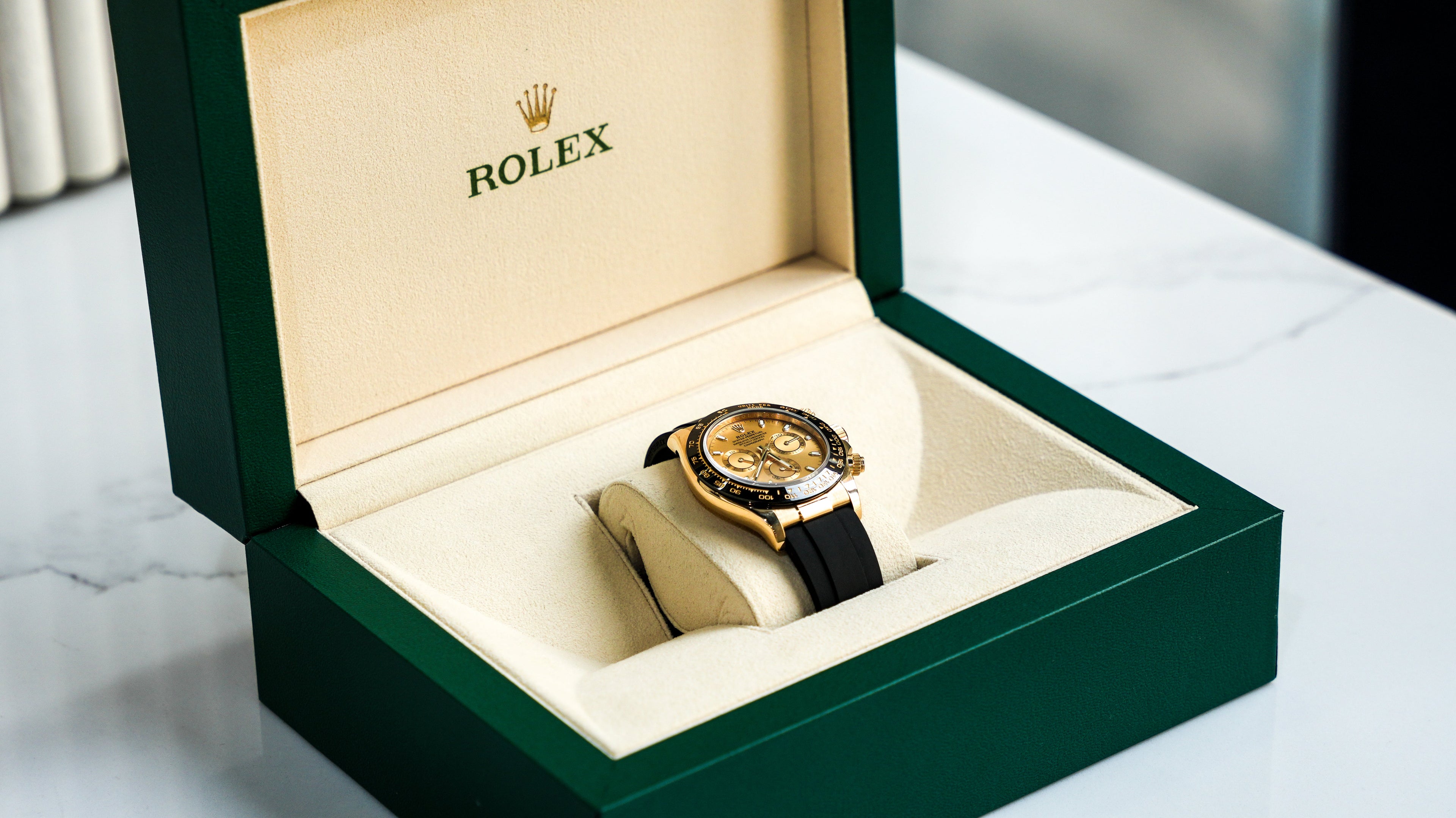 Rolex Daytona 116518LN Yellow Gold Champagne Dial-Rolex-JD Watches NY