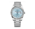 Rolex Platinum President Day-Date 40 – Ice Blue Baguette Dial Ref. 228236-Rolex-JD Watches NY