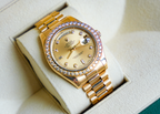 Rolex President Day-Date 36 – Yellow Gold Champagne Dial with Diamond Bezel & Markers-Rolex-JD Watches NY