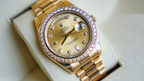 Rolex President Day-Date 36 – Yellow Gold Champagne Dial with Diamond Bezel & Markers-Rolex-JD Watches NY