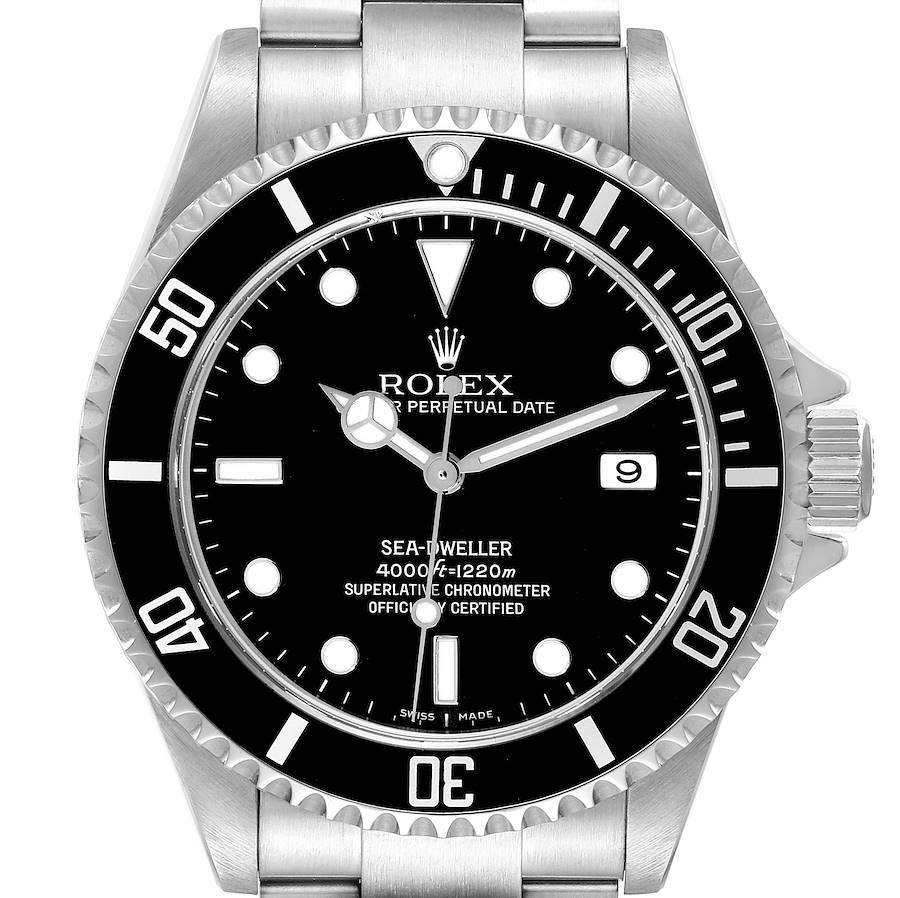 Vintage Rolex Sea Dweller Stainless Steel Black Insert Bezel 40MM 16600-Rolex-JD Watches NY