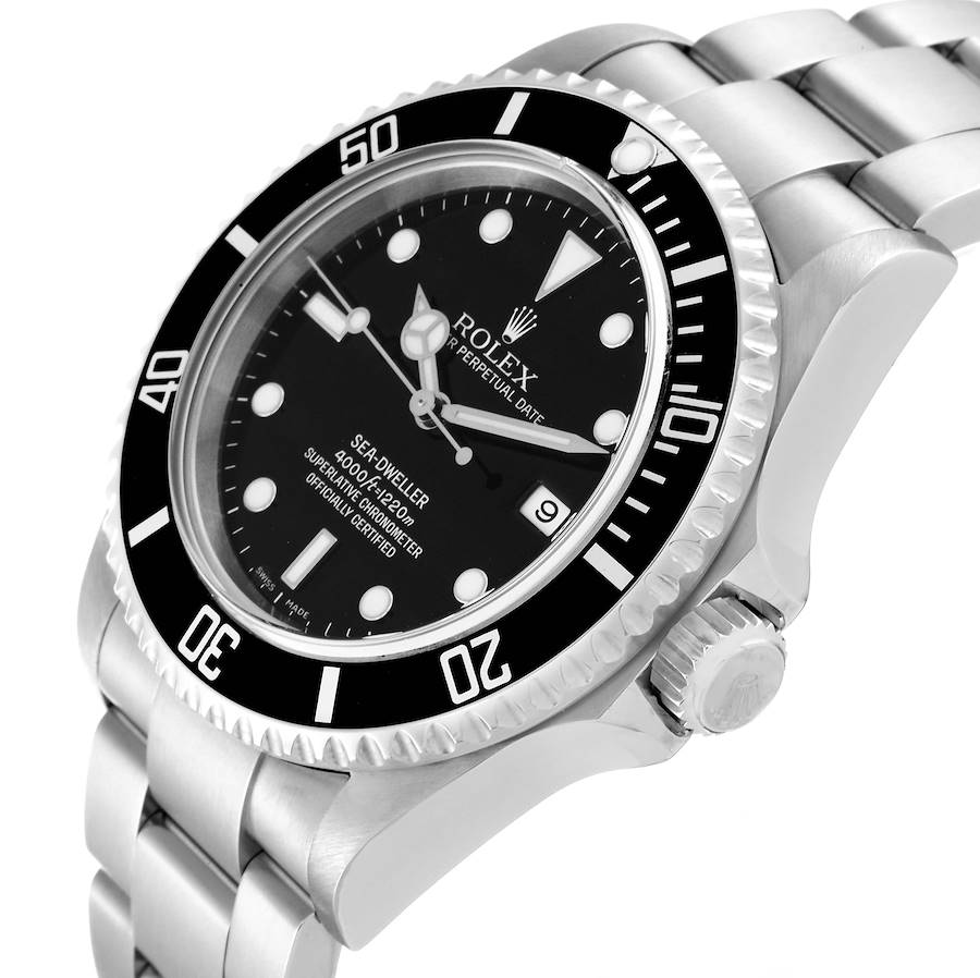 Vintage Rolex Sea Dweller Stainless Steel Black Insert Bezel 40MM 16600-Rolex-JD Watches NY