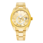 Rolex Sky-Dweller 326938 42mm 18k Yellow Gold Champagne Dial Oyster Bracelet Men’s Watch (Years 2010 to 2015)-Rolex-JD Watches NY