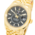 Rolex Sky-Dweller 336938 42mm 18k Yellow Gold Champagne Dial Oyster Bracelet Men’s Watch (Year 2023 to 2025)-Rolex-JD Watches NY