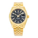 Rolex Sky-Dweller 336938 42mm 18k Yellow Gold Champagne Dial Oyster Bracelet Men’s Watch (Year 2023 to 2025)-Rolex-JD Watches NY