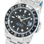 Rolex Stainless Steel GMT Master II 40mm with Oyster Bracelet 16710, Black Insert-Rolex-JD Watches NY