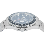 Rolex Stainless Steel GMT Master II 40mm with Oyster Bracelet 16710, Black Insert-Rolex-JD Watches NY