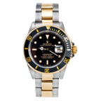 Rolex Submariner 40MM Two Tone Watch Black Bezel Black Dial 16613-Rolex-JD Watches NY