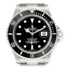 Rolex Submariner Date 40MM Stainless Steel Black Insert Bezel Black Dial 16610-Rolex-JD Watches NY