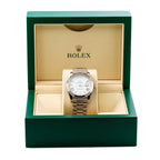 Rolex White Gold Day-Date 40 Watch White Roman Dial - President Bracelet 228239-Rolex-JD Watches NY