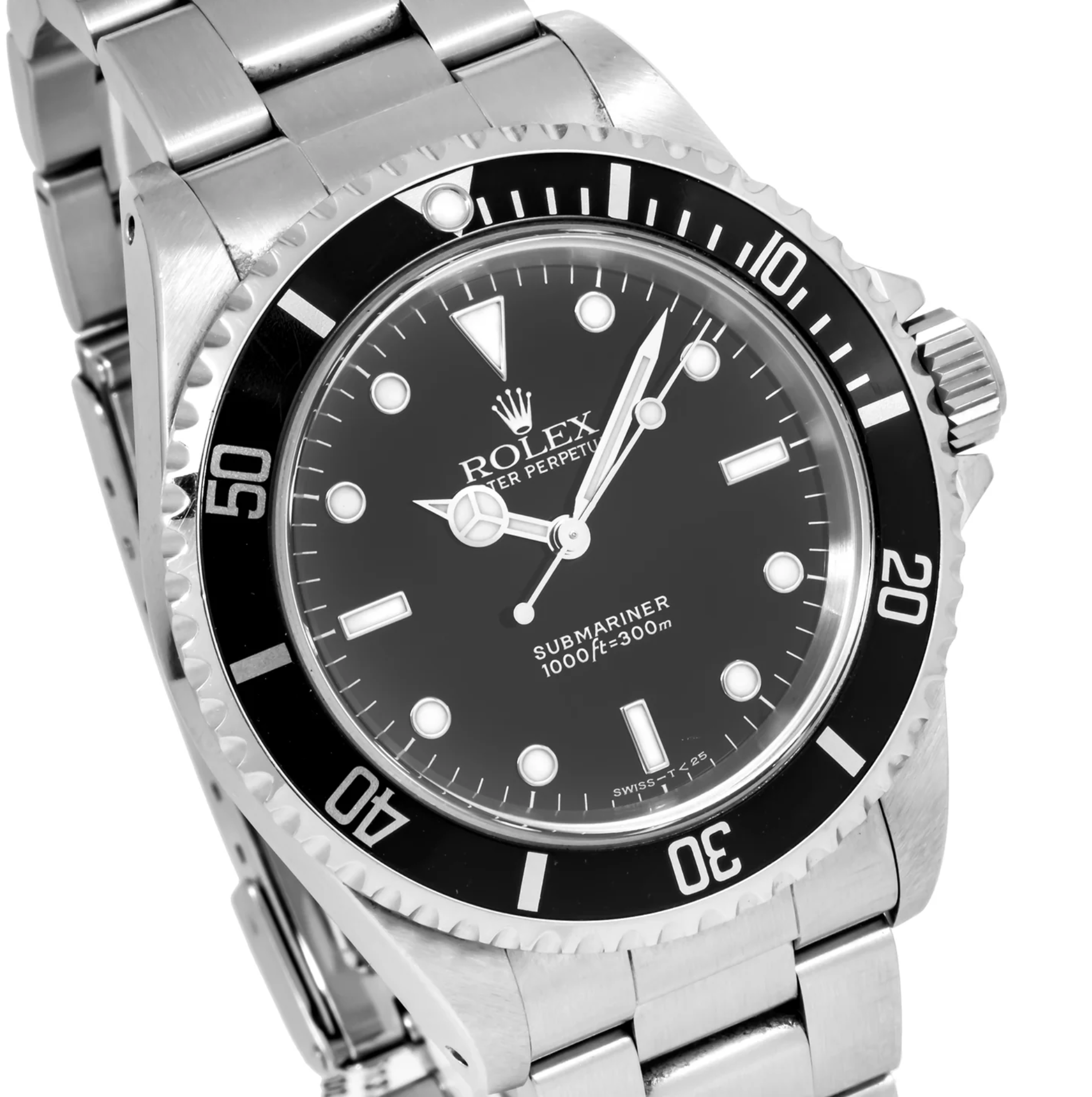 Submariner 14060 – Black Dial, Aluminum Bezel, Stainless Steel Oyster Bracelet
