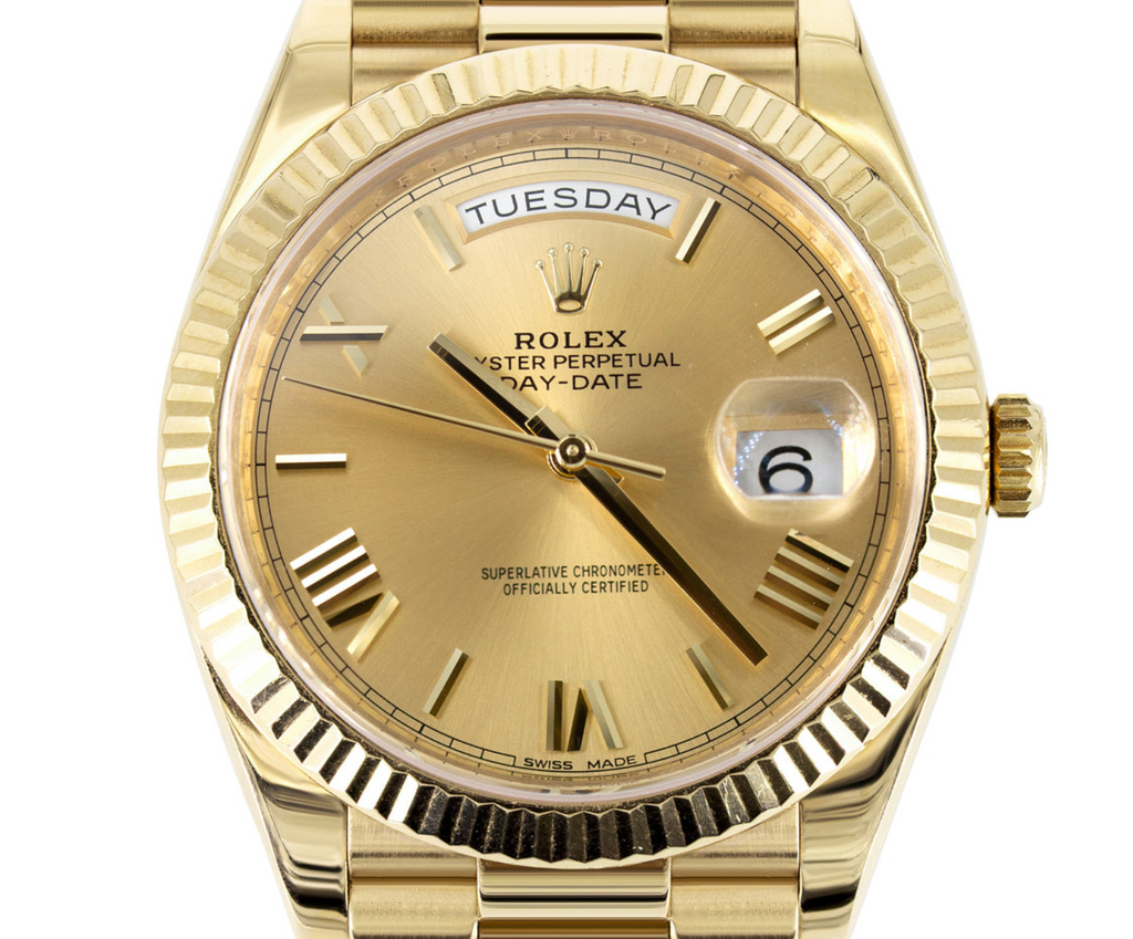 Day-Date 40 228238 40MM Champagne Dial Presidental Bracelet