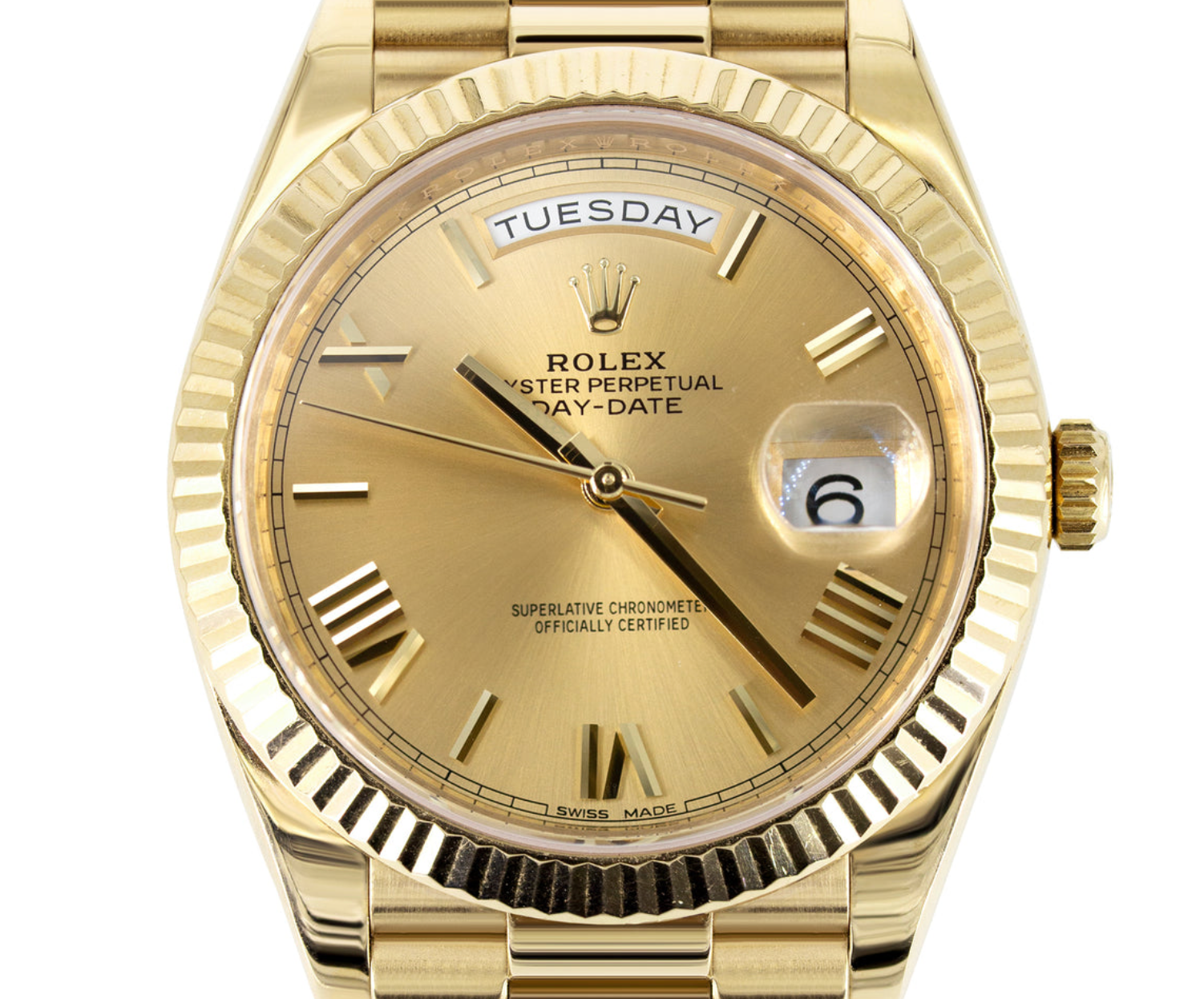 Day-Date 40 228238 40MM Champagne Dial Presidental Bracelet