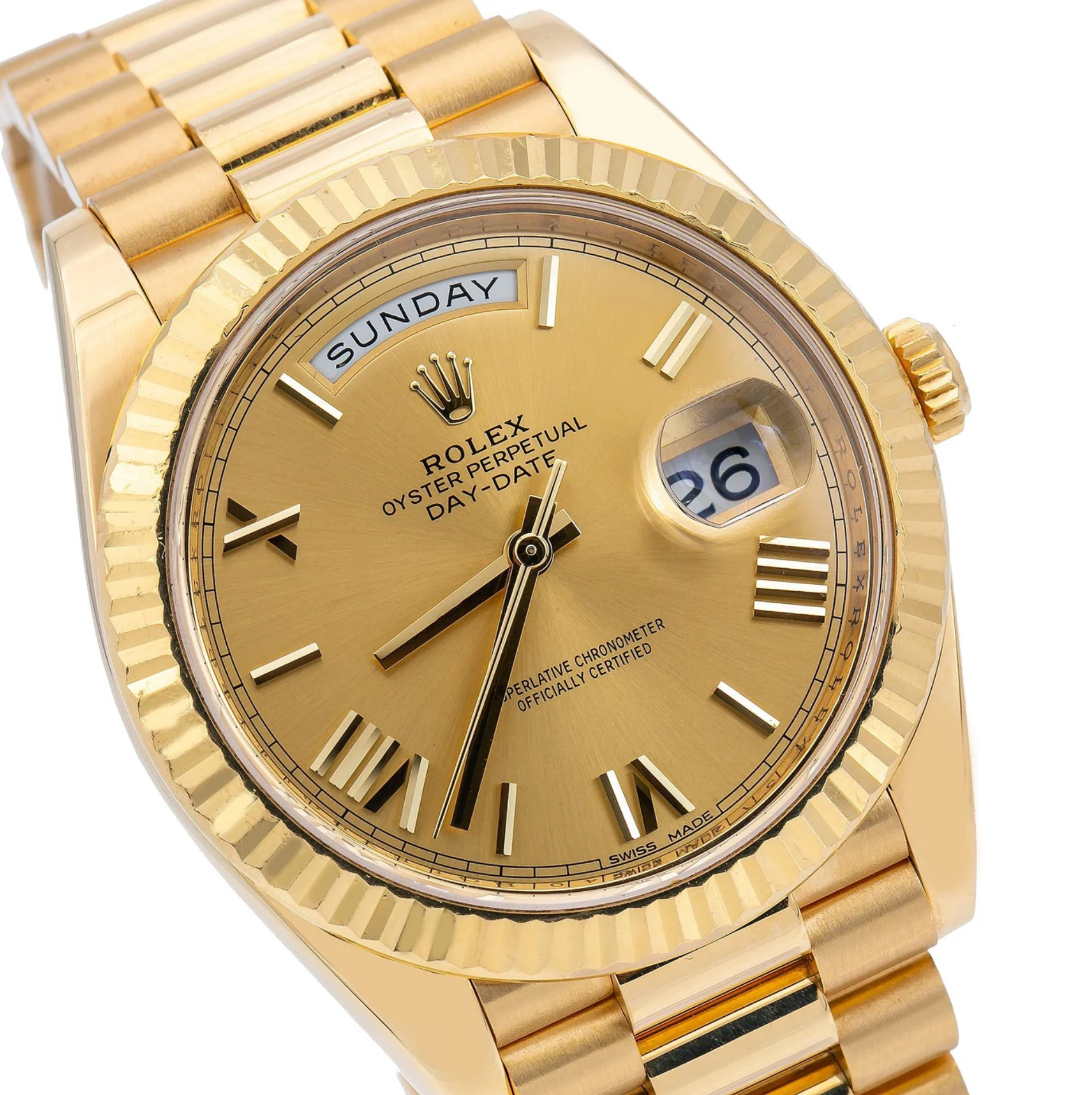 Day-Date 40 228238 40MM Champagne Dial Presidental Bracelet