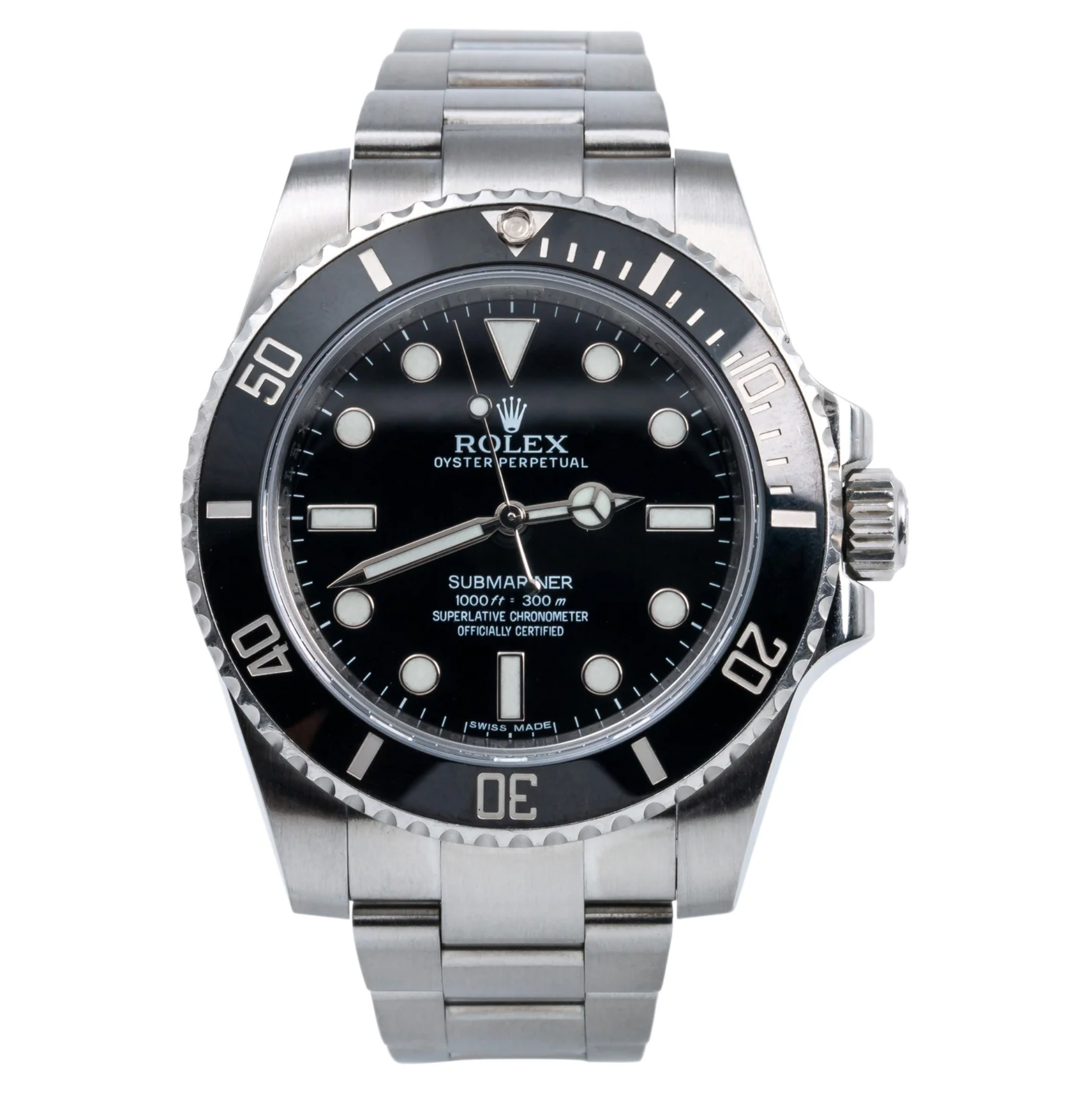 Submariner 40mm Black Dial Black Ceramic Bezel – Ref. 114060