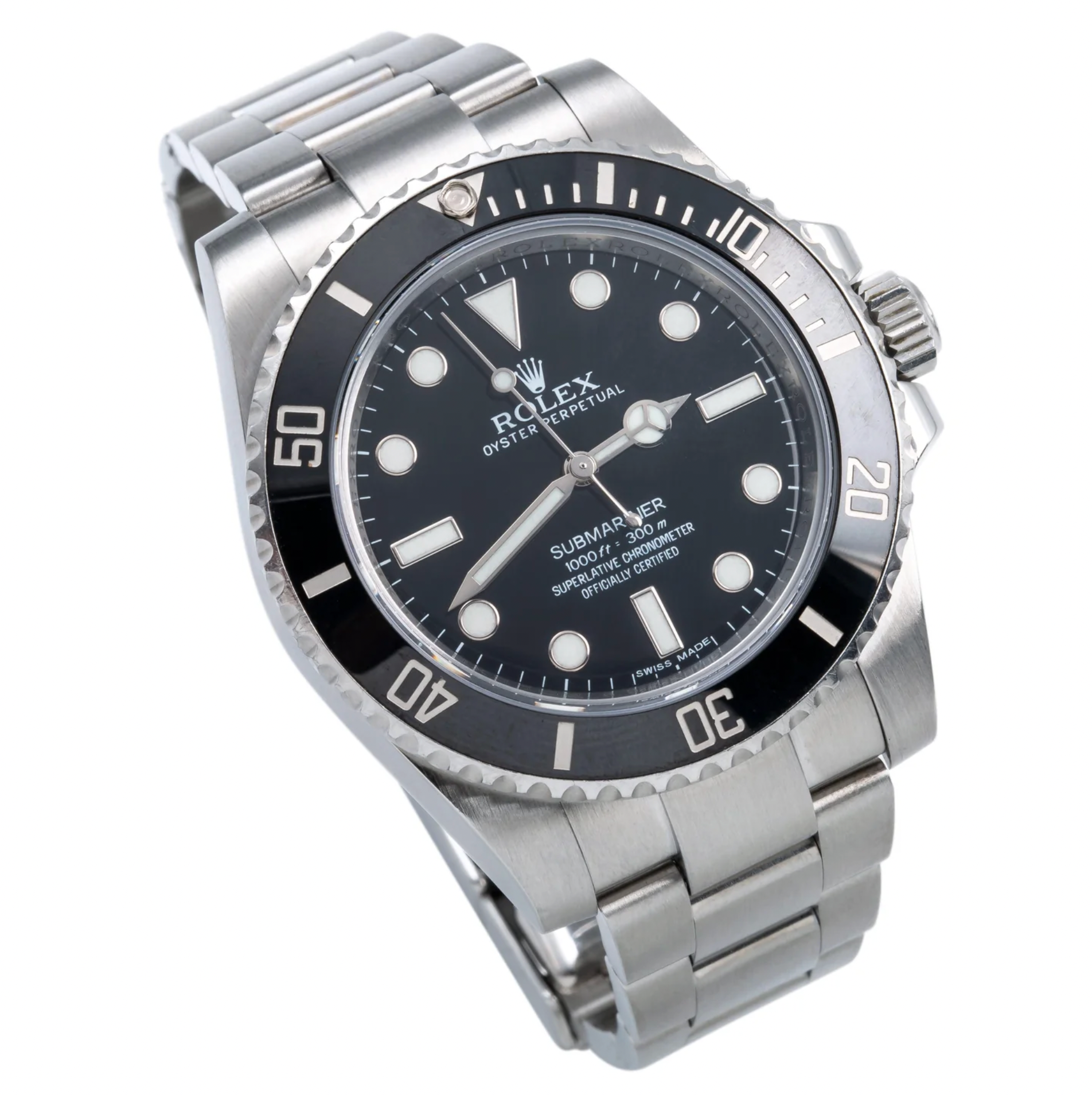 Submariner 40mm Black Dial Black Ceramic Bezel – Ref. 114060