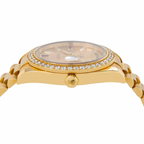 Day-Date II 41MM 218348 Champagne Baguette Diamond Dial Diamond Bezel 18K Yellow Gold President Bracelet