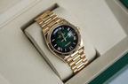 Day-Date 36mm Yellow Gold Green Ombre Roman Numeral Dial – Ref. 128238