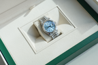 Day-Date 40 228236 Platinum Ice Blue Dial President Bracelet