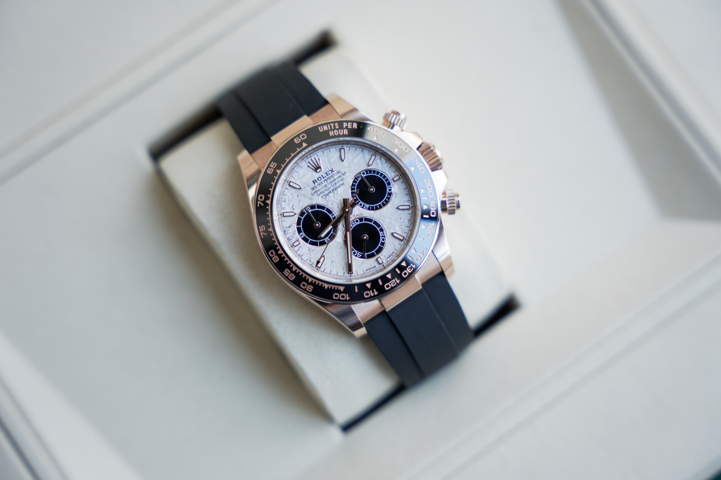Daytona 126515LN Everose Gold Meteorite Dial Oysterflex 40mm