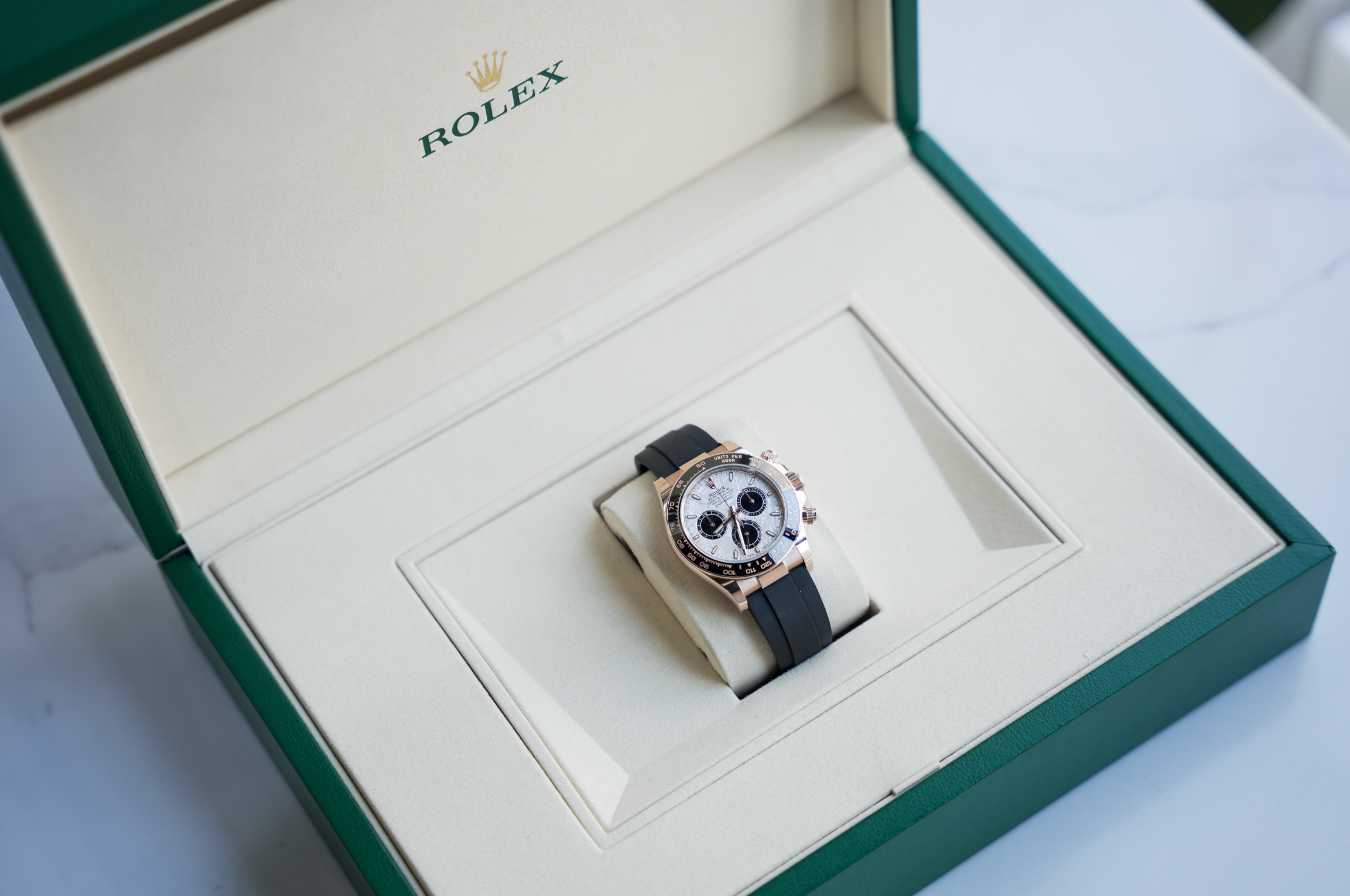 Daytona 126515LN Everose Gold Meteorite Dial Oysterflex 40mm