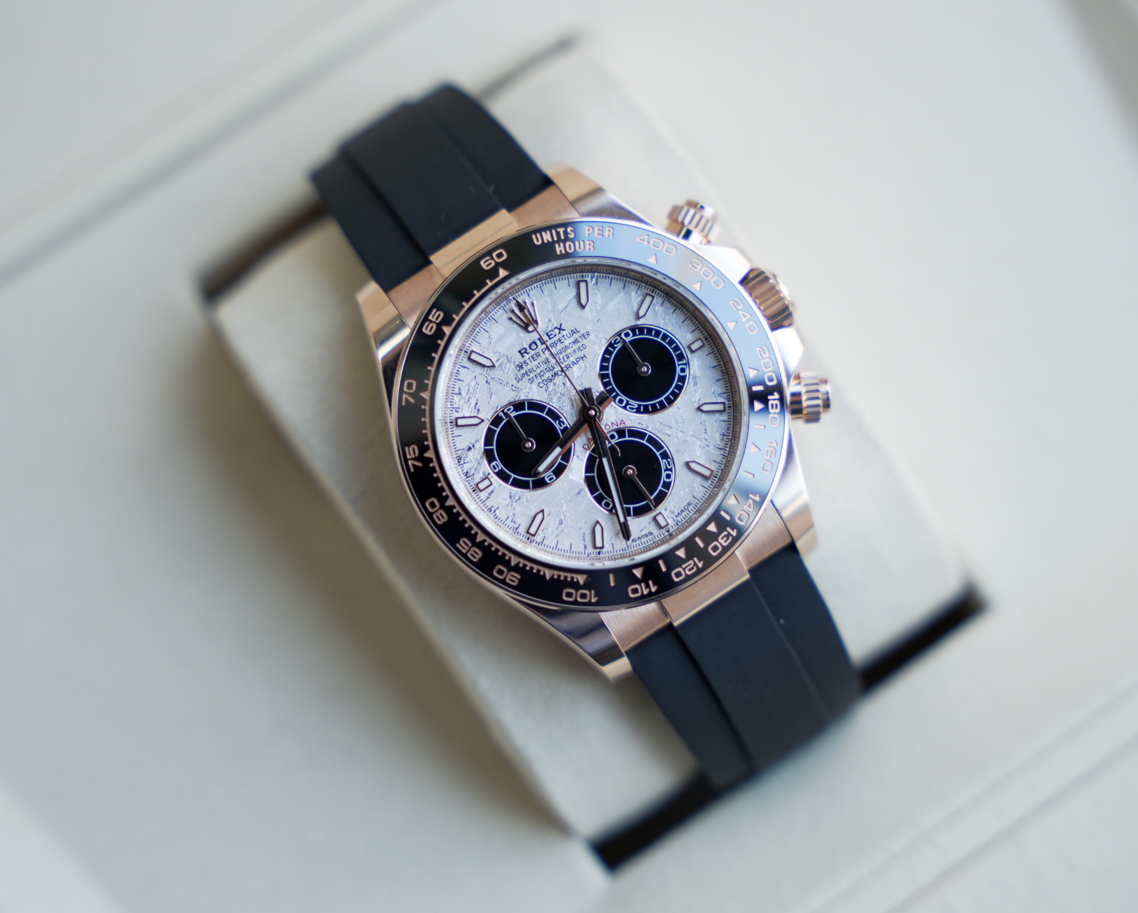 Daytona 126515LN Everose Gold Meteorite Dial Oysterflex 40mm