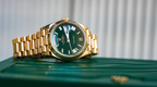 Day-Date 40 President 228238 – Green Roman Dial | 18K Yellow Gold