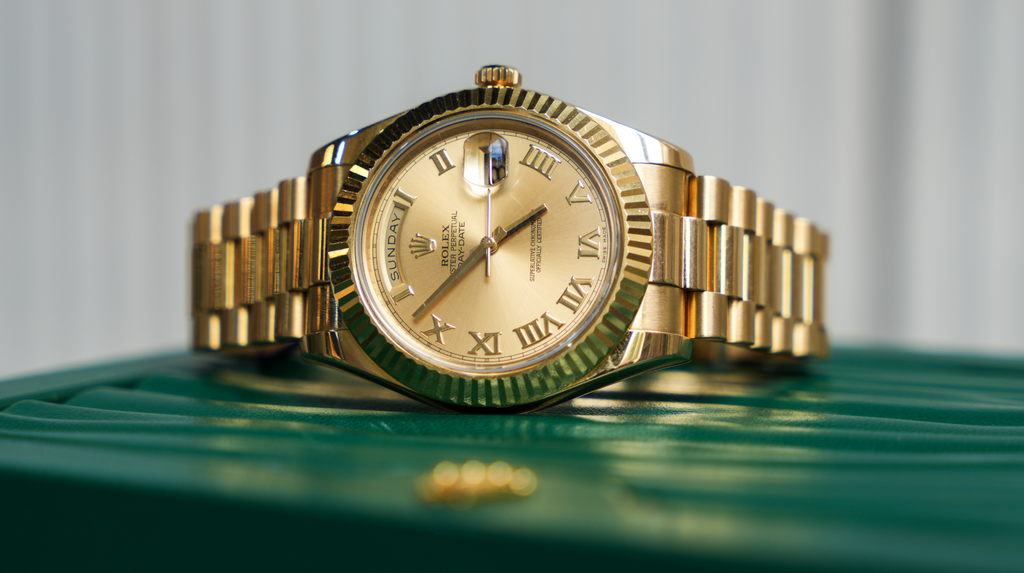 Day-Date II 218238 41mm Champagne Roman Dial 18k Yellow Gold President Watch