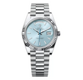 Day-Date 40 228236 Platinum Ice Blue Dial President Bracelet