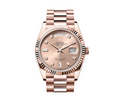 Day-Date 36 118235 Everose Gold Pink Dial Diamond Hour Markers President Bracelet
