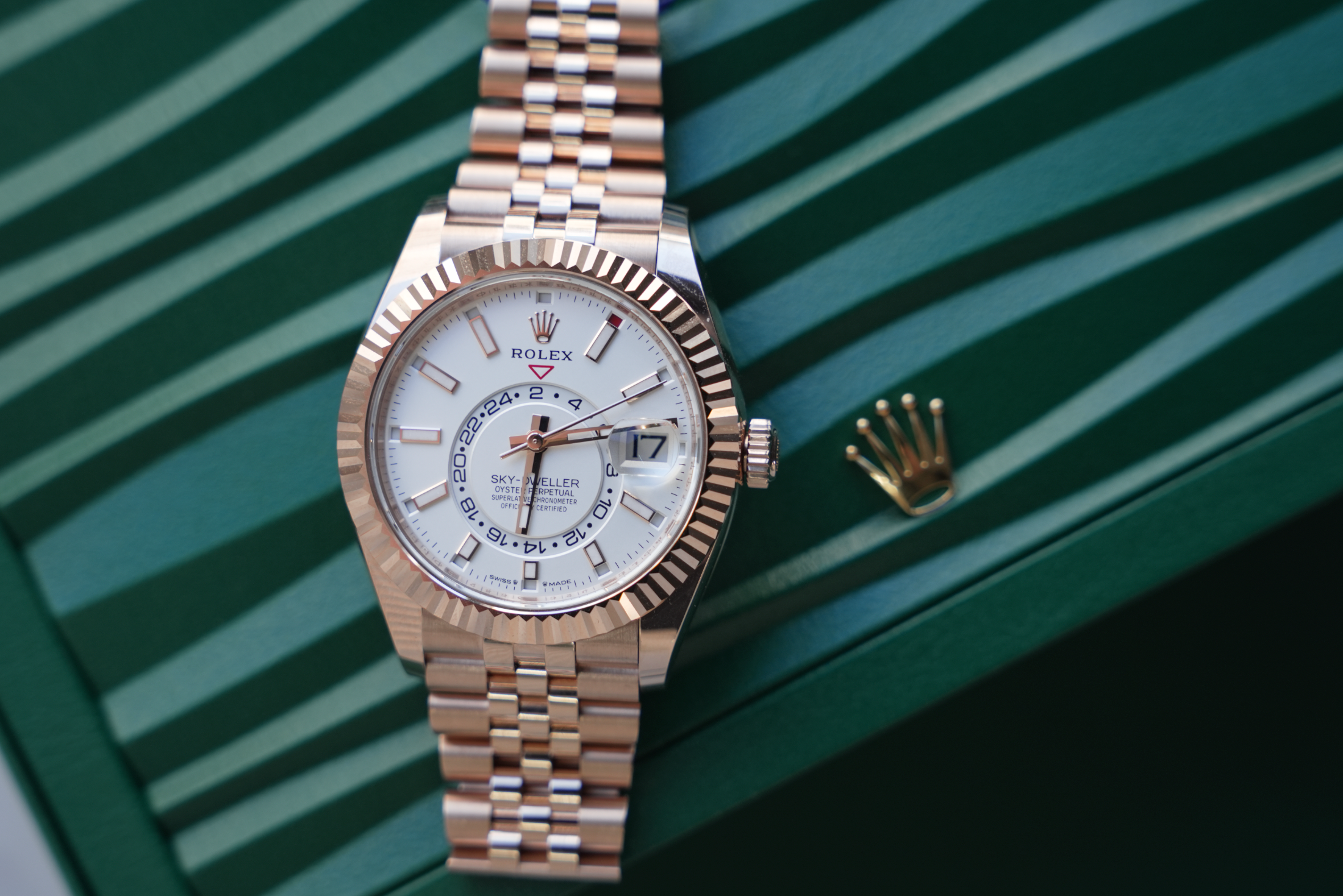 Sky-Dweller 42mm Everose Gold – White Dial – Ref. 336935 (Jubilee Bracelet)