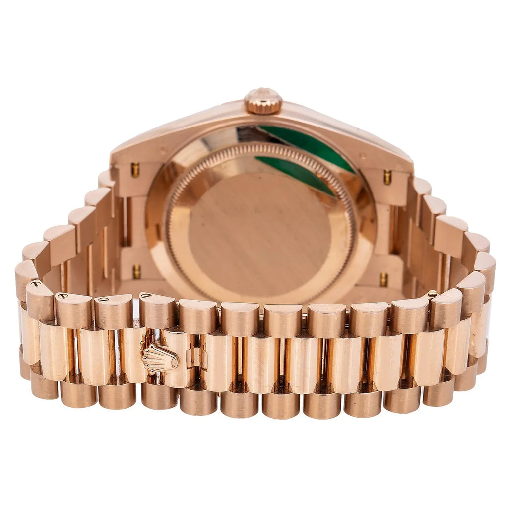 Day-Date 40MM 228235 Sundust Stripe Dial Fluted Bezel 18K Everose Gold President Bracelet