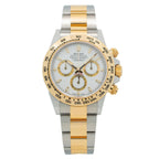 Cosmograph Daytona 40mm 116523 White Dial, Two-Tone Yellow Gold Oyster Bracelet