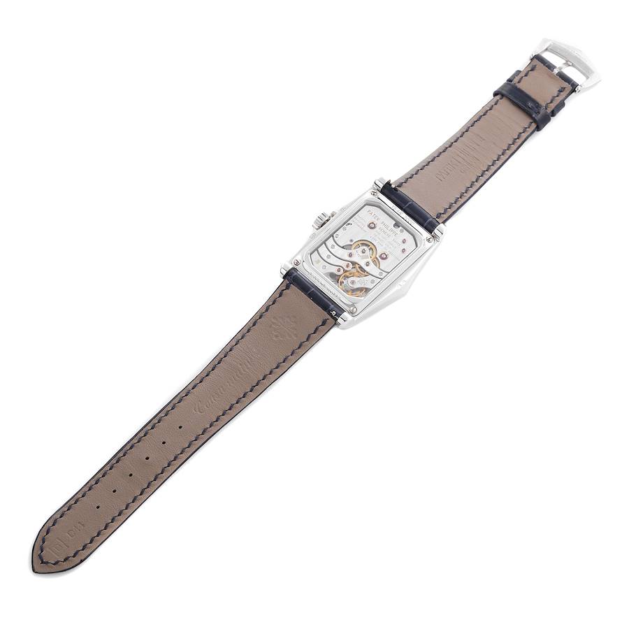 10 Day Power Reserve White Gold Blue Dial Mens Watch 5100G 5100