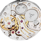 18k White Gold Brown Dial Vintage Mens Watch 3566