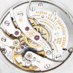 18k White Gold Silver Dial Vintage Mens Watch 3544