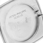 18k White Gold Silver Dial Vintage Mens Watch 3566